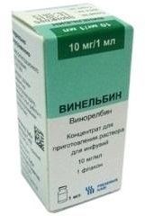 Винельбин концентрат для приготовления раствора для инфузий 10 мг/мл флакон 1 мл 1 шт.