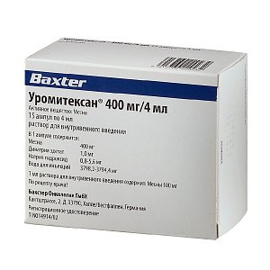 Уромитексан раствор для внутривенного введения 400 мг/4 мл ампулы 15 шт.