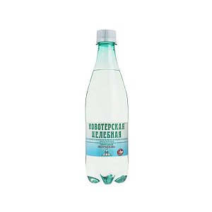 Вода Новотерская минеральная газированная 0,5 л бутылка ПЭТ