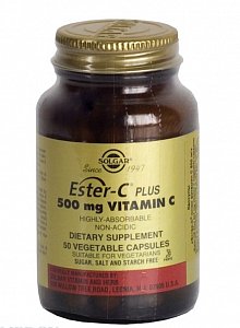 Солгар Эстер-С плюс витамин С 500 мг капсулы 50 шт. (БАД)