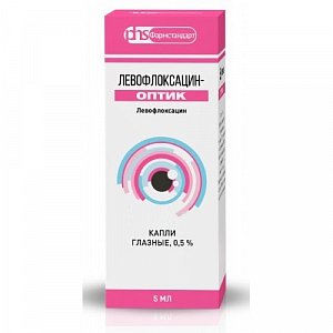 Левофлоксацин-Оптик капли глазные 0,5% флакон-капельница 5 мл