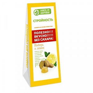 Лакомства для здоровья Мармелад имбирь/лимон 170 г