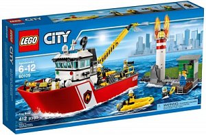 Lego City Конструктор Пожарный катер 60109