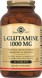 Солгар L-глутамин таблетки 1000 мг 60 шт. (БАД)