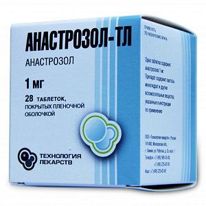 Анастрозол-ТЛ таблетки покрытые пленочной оболочкой 1 мг 28 шт.