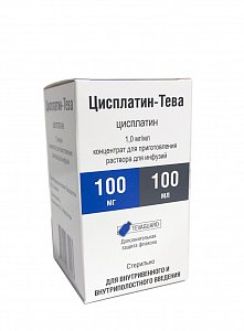 Цисплатин-Тева раствор для инъекций 1 мг/мл флакон 100 мл