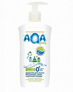 AQA Baby Средство для мытья 500 мл, для бутылочек, сосок и детской посуды
