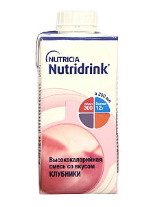Нутридринк специализированное питание со вкусом клубники 200 мл