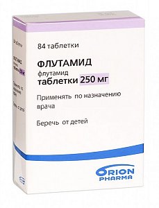 Флутамид таблетки 250 мг 84 шт. Orion Pharma [Орион Фарма]