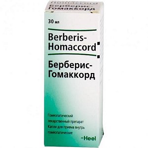 Берберис Гоммаккорд капли для приема внутрь гомеопатические 30 мл флакон-капельница