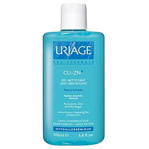 Uriage Cu-Zn+ Гель очищающий против раздражений 200 мл