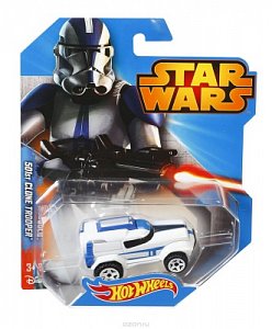 Hot Wheels Базовые машинки Star Wars Clone Trooper CGW35/CGW41-0581
