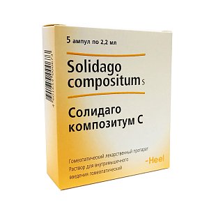 Солидаго композитум С раствор для внутримышечного введения гомеопатический ампулы 2,2 мл 5 шт.