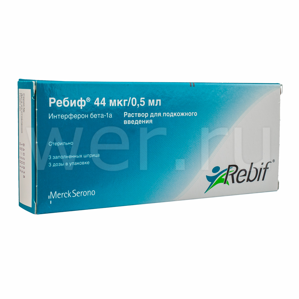 раствор для подкожного введения 44 мкг/0,5 мл 12 млн.ЕД шприц 3 шт.