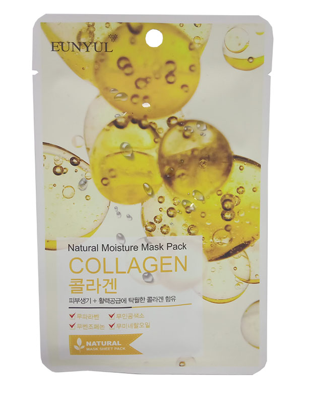 для лица с коллагеном 22мл natural moisture mask pack collagen