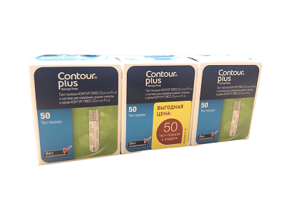 набор для экспресс-диагностики глюкозы в крови 50 шт.+50 шт.+50 шт.