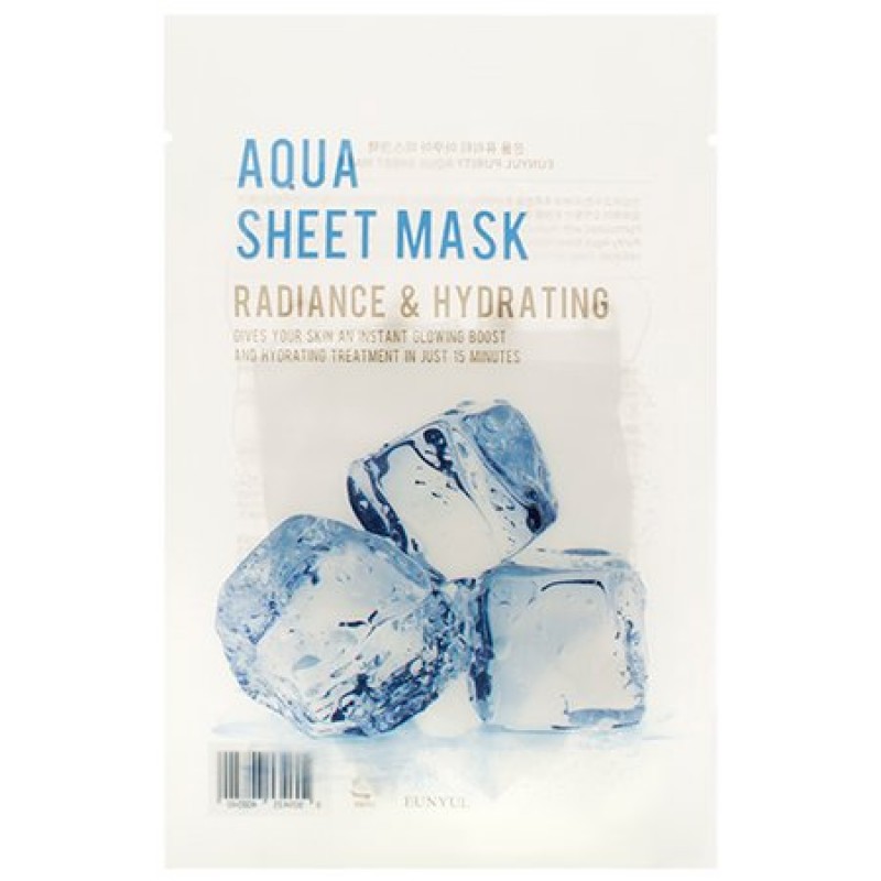 eunyul  Маска тканевая д/лица с гиалуронов.кислотой 22мл purity aqua sheet mask