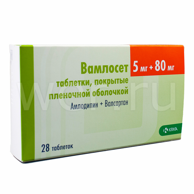 таблетки 5 мг+80 мг 28 шт. krka