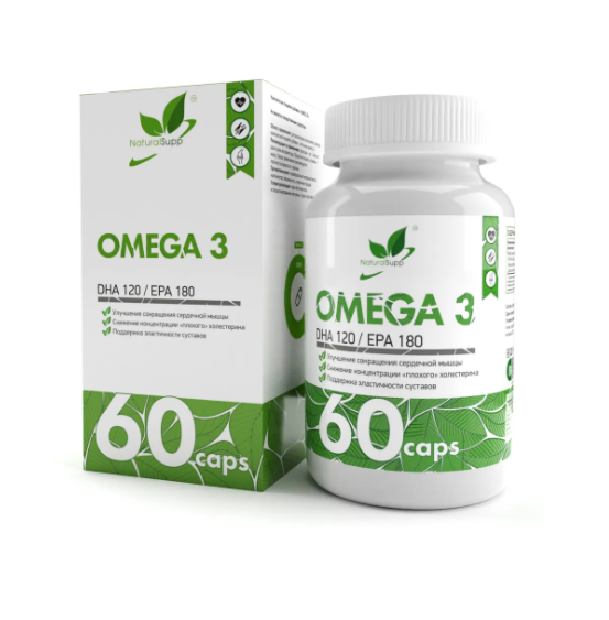 naturalsupp Омега-3 капсулы 60 шт. (БАД)