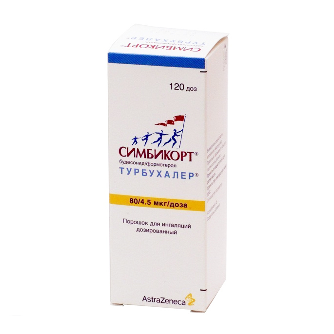 порошок для ингаляций дозированный 80 мкг+4,5 мкг/доза 120 доз
