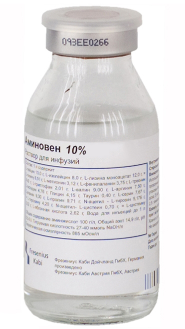 раствор для инфузий 10% флакон 500 мл