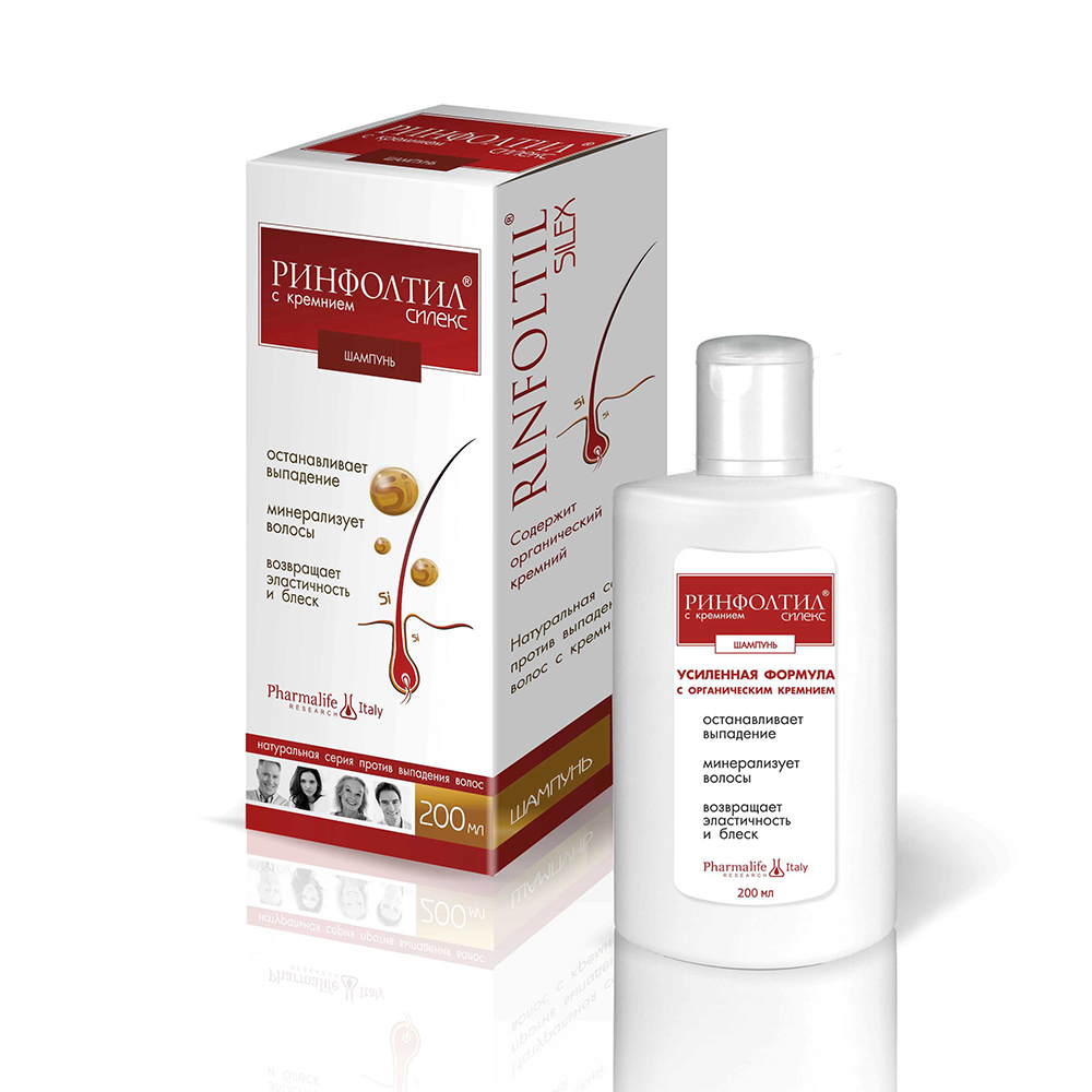 Силекс Шампунь с кремнием от выпадения волос 200 мл