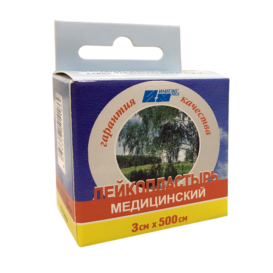 3см х 500 см на тканевой основе Импэкс мед