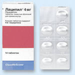 Лаципил таблетки 4Мг 14 шт