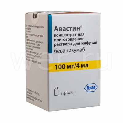 концентрат для приготовления раствора для инфузий 100 мг/4 мл флакон 1 шт.