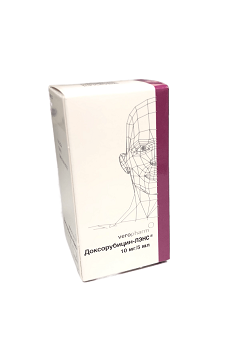 Доксорубицин-ЛЭНС концентрат для приготовления раствора для внтурисосудистого и внутрипузырного введения 2мг/мл 5 мл 1 шт.