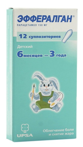суппозитории ректальные 150 мг 12 шт. для детей от 6 месяцев до 3 лет