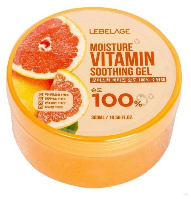 lebelage Гель увлажняющий успокаивающий с витаминами 300 мл