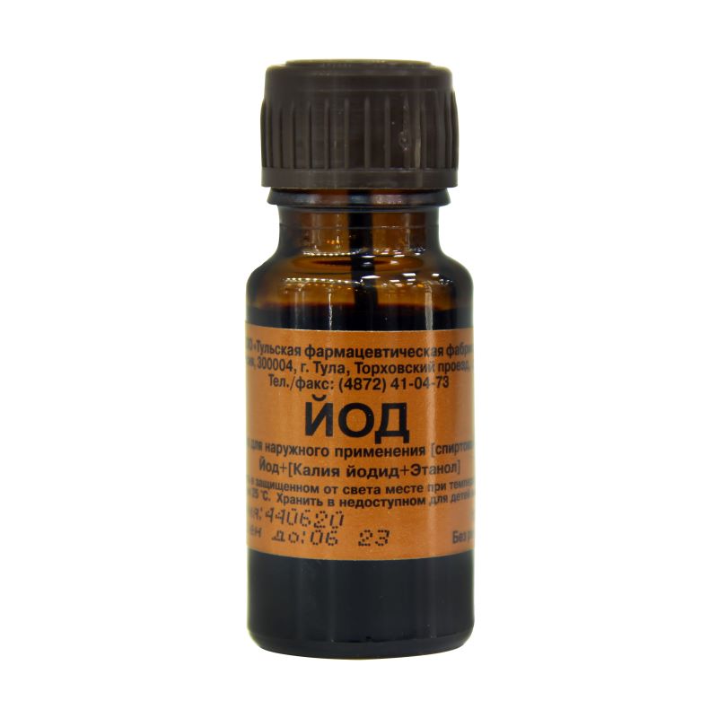 раствор для местного и наружного применения спиртовой 5% флакон с помазком 10 мл