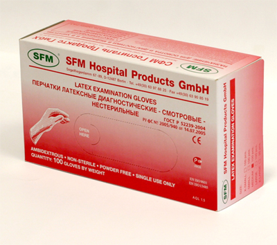 нестерильные неопурденные смотровые р.m 100 шт. (50 пар)