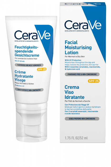 для нормальной и сухой кожи лица spf25 52 мл