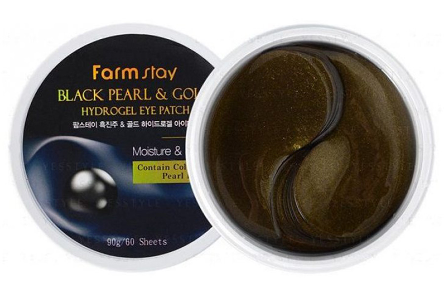 гидрогелевые для кожи вокруг глаз черный жемчуг золото black pearl & gold hydrogel eye patch 60 шт.
