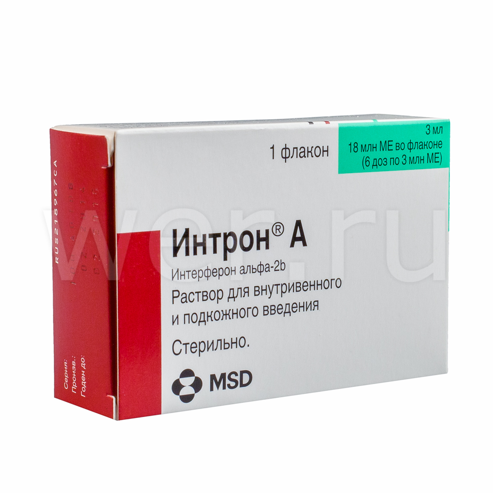 раствор для внутривенного и подкожного введения 18 млн.МЕ 3 мл