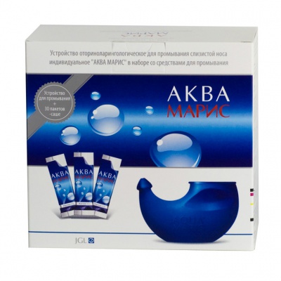 Аква Марис устройство 330 мл+средство с морской солью саше 30 шт.