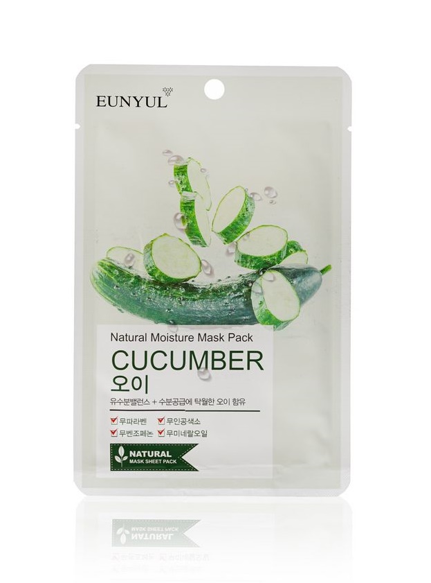 с огурцом 22 мл natural moisture mask pack cucumber