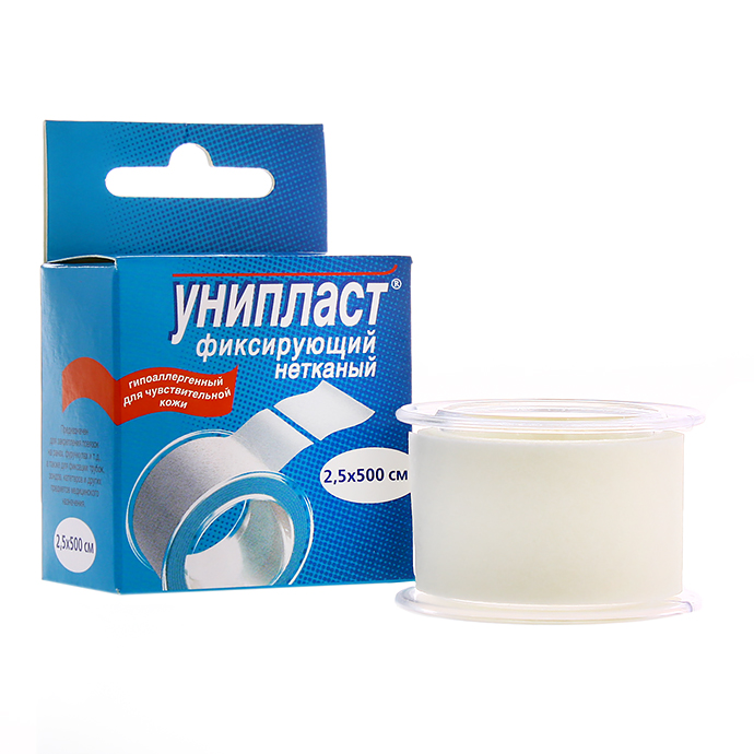 2,5 см х 500 см на нетканой основе Унипласт