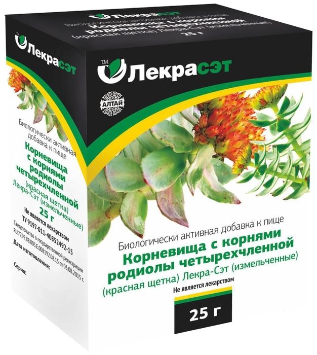 (родиола четырехчленная) 25 г Лекра (БАД)