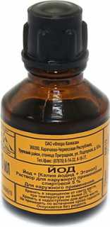 раствор для наружного применения спиртовой 5% 25 мл Флора Кавказа