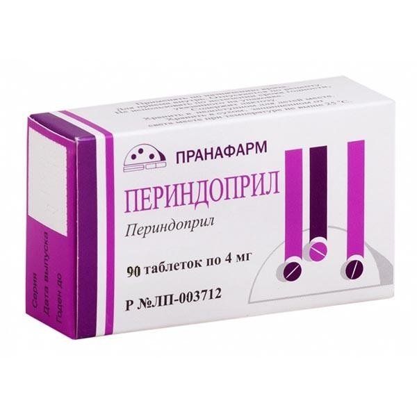 Периндоприл таблетки 4 мг 90 шт. Периндоприл таблетки 4 мг 90 шт.