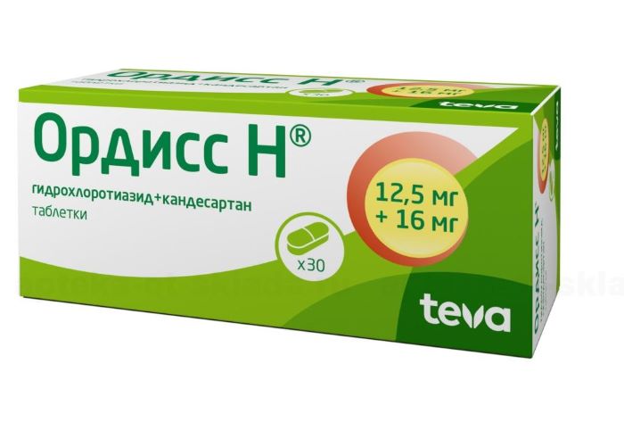 таблетки 12,5 мг+16 мг 30 шт.