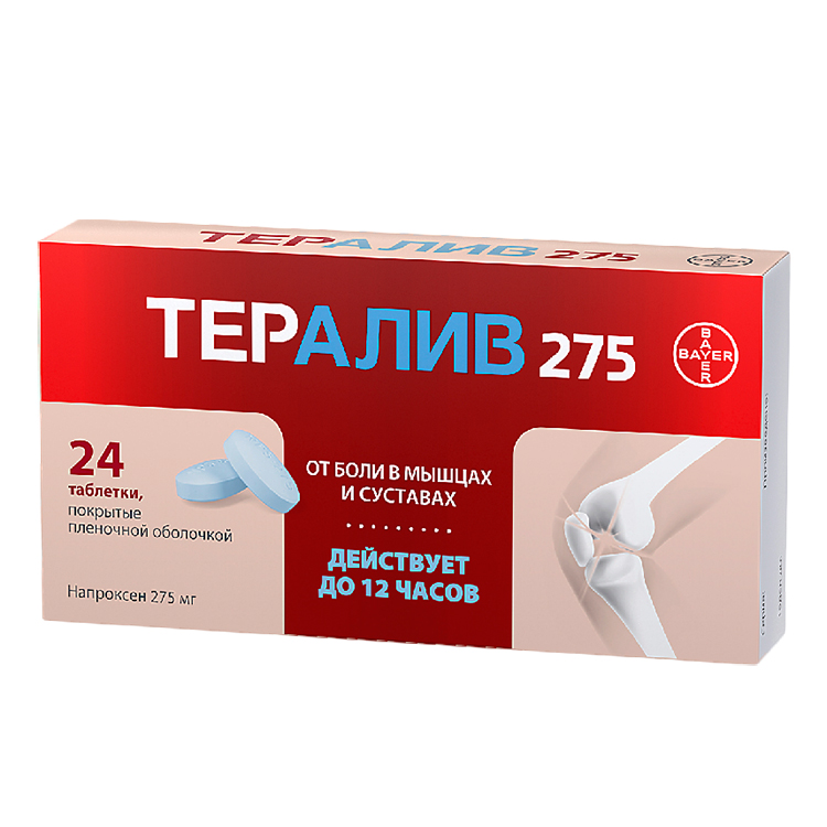 таблетки покрытые пленочной оболочкой 275 мг 24 шт.