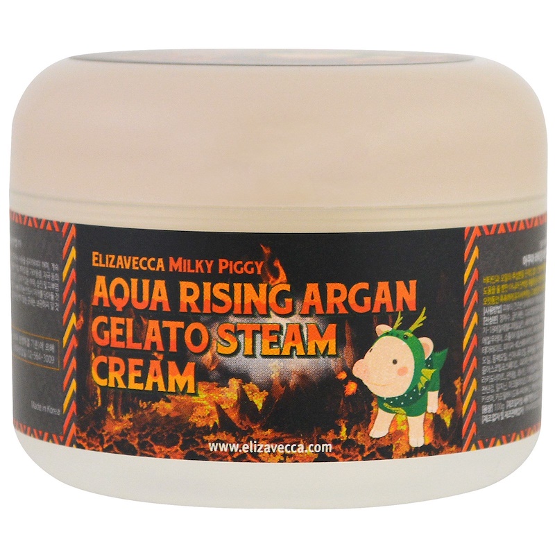 паровой с аргановым маслом milky piggy aqua rising argan gelato steam cream 100 мл