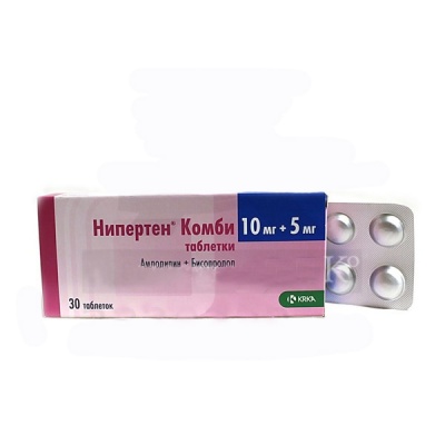 таблетки покрытые пленочной оболочкой 10 мг+5 мг 30 шт.