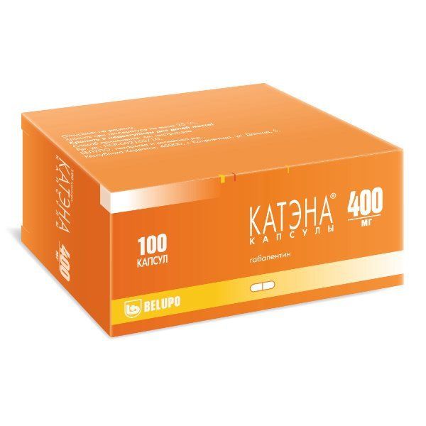 Катэна капсулы 400 мг 100 шт. Катэна капсулы 400 мг 100 шт.