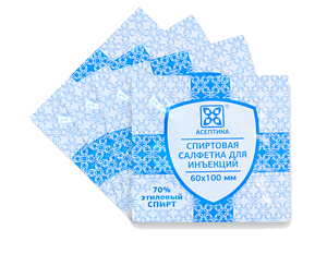 для инъекций 60 мм х 100 мм 15 шт.