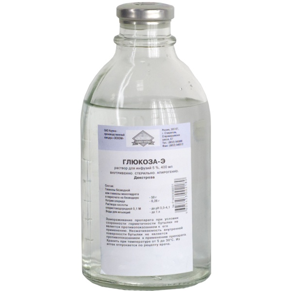 раствор для инфузий 5% 200 мл 28 шт. Эском